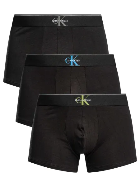 Calvin Klein 3 Pack Graphic Monogram Trunks