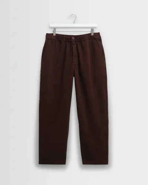 Kurt - Dark Brown Organic Cotton Trousers