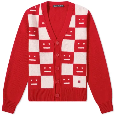 Katlaro Checkerboard Face Cardigan
