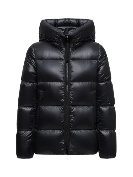 Women Serittes Hooded Short Down Jacket Black
