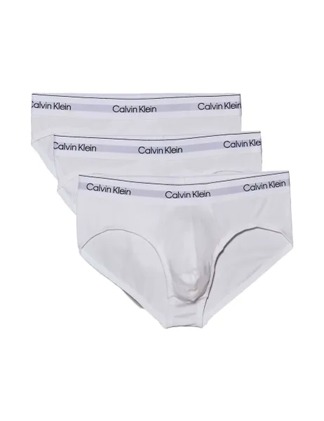 Calvin Klein 3 Pack Icon Cotton Stretch Briefs White