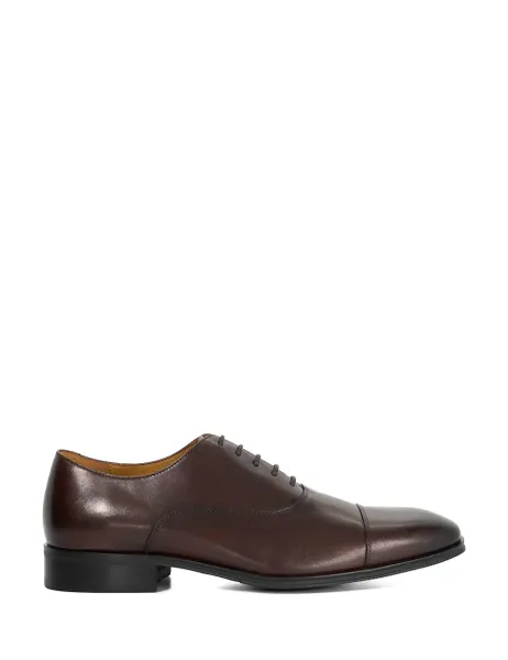 Dune London Leather Oxford Shoes Brown