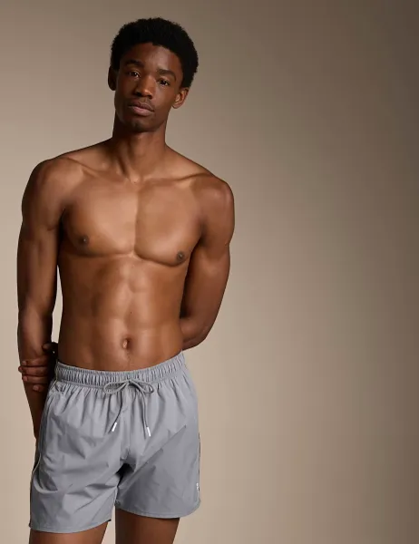 Boss Iconic Pocketed Swim Shorts Grey