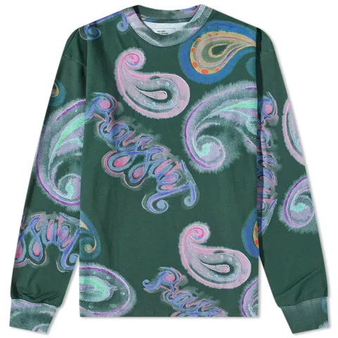 Long Sleeve Paisley T-Shirt
