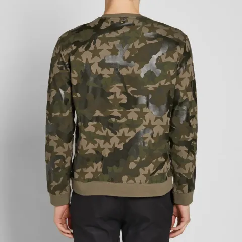 Bonded Camo Stars Crew Sweat