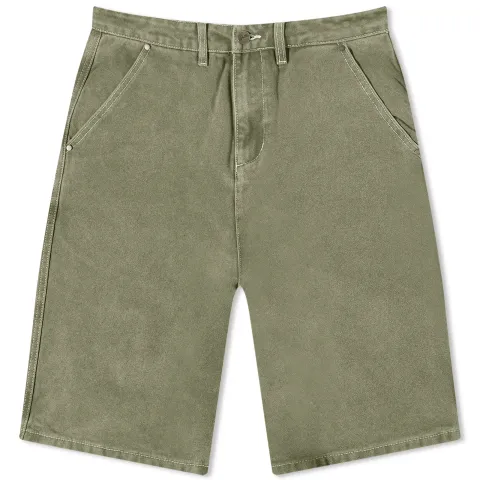Washed Canvas Work Shorts