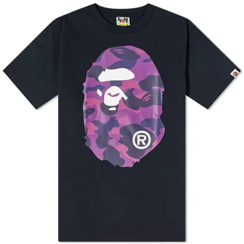 Color Camo Big Ape Head Tee