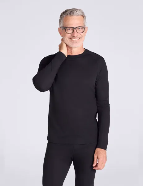 Mountain Warehouse 2 Pack Talus Thermal Quick Dry Baselayer Tops Black