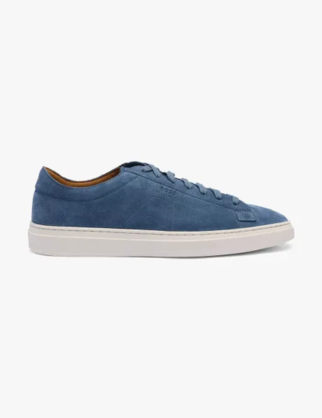 Boss Kieran Tenn suede trainers Blue