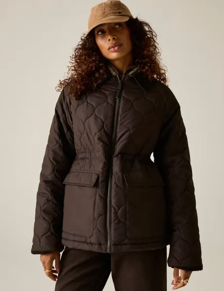 Regatta Amira Quilted Padded Cord Collar Jacket