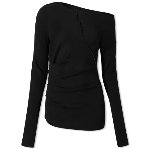 Long Sleeve Sliced Top