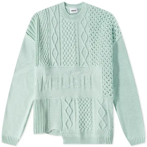 Patchwork Crewneck Knit