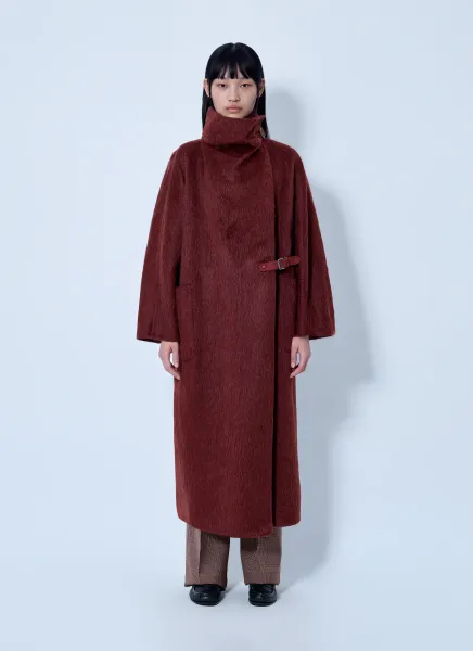 Max Mara Alpaca and Wool Wrap Coat