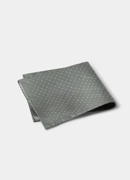 Mayfair Dot Silk Pocket Square