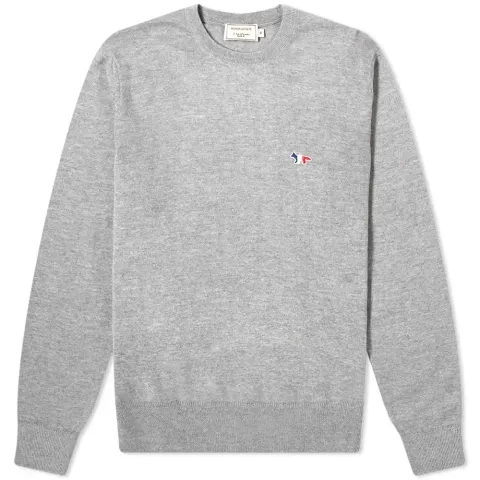 Maison Kitsuné Tricolour Fox Crew Knit