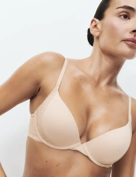 Body by M&S Body Soft Wired Plunge T-Shirt Bra A-E Opaline