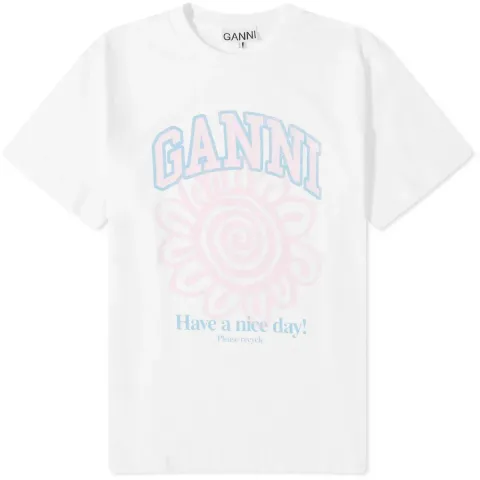 Basic Jersey Flower Relaxed T-Shirt