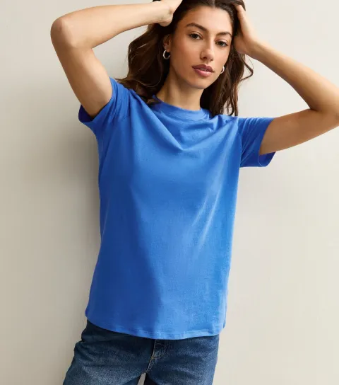 Women's Tall Bright Blue Regular T-Shirt