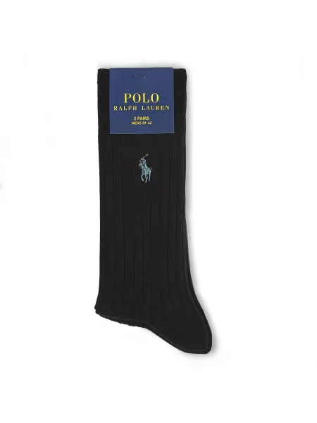 Polo Ralph Lauren 2 Pack Rib Egyptian Socks