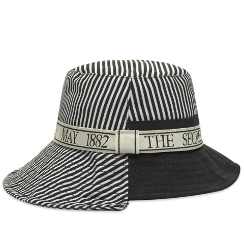 Asymmetric Striped Bucket Hat