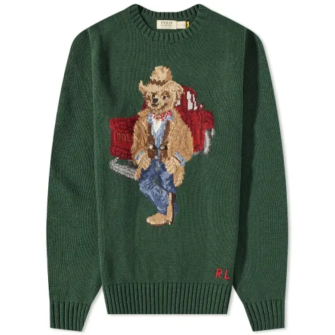 Trucker Bear Crew Knit