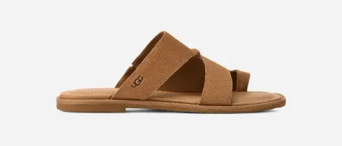 Matira Slide for Women, Suede/Polyester/Leather