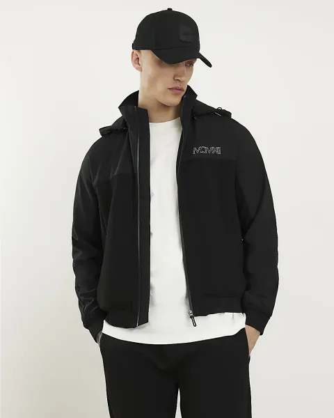 River Island Hooded Premium Bomber Jacket