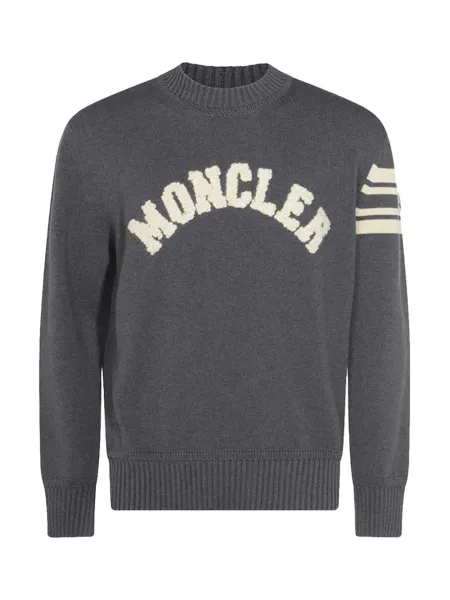 men logo jumper Grey