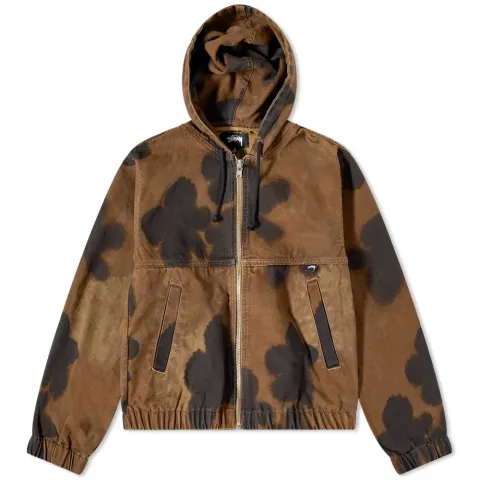 Floral Dye Work Jacket