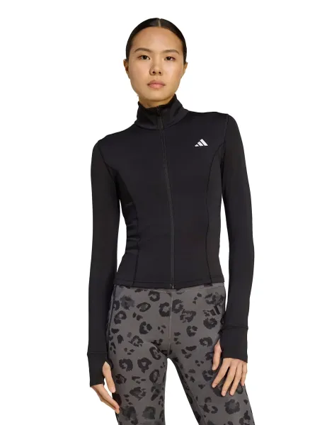 Adidas Optime Essentials Zip Up Funnel Neck Jacket
