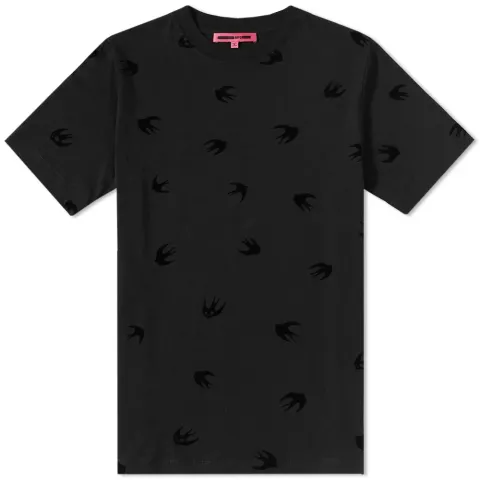 McQ Alexander McQueen Flocked Swallow Tee