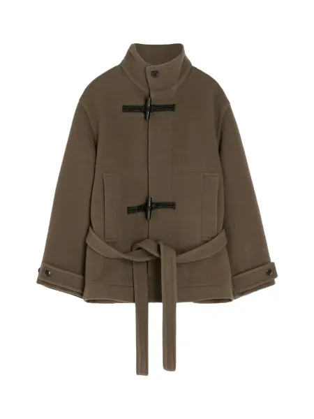short duffle coat Dark squirrel