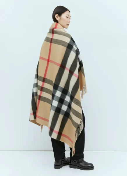 Check Cashmere Blanket