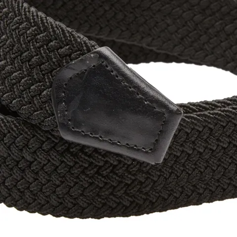 Stretch Webbing Leather Belt