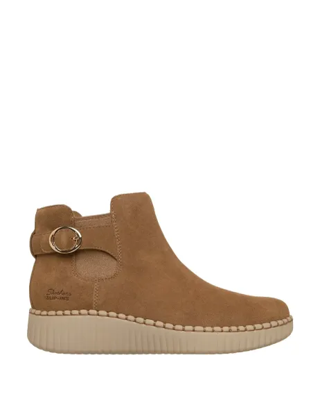 Skechers Wilshire Blvd Suede Chelsea Boots Brown