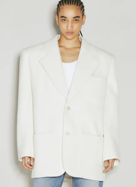Chevron Wool Blazer