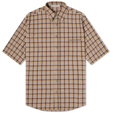 Sandros Short Sleeve Dry Co Check Shirt