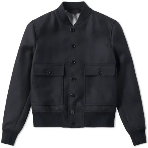 Herringbone Bomber Jacket