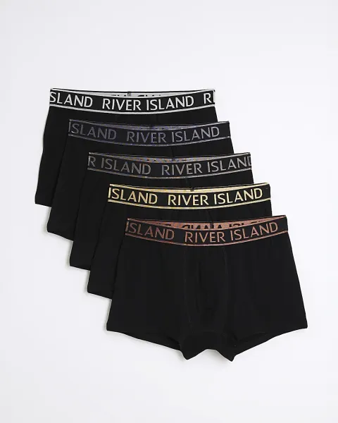 River Island Metallic Ri Pack Of 5 Trunks