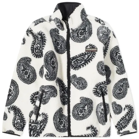 Holiday Jacquard Paisley Fleece Jacket