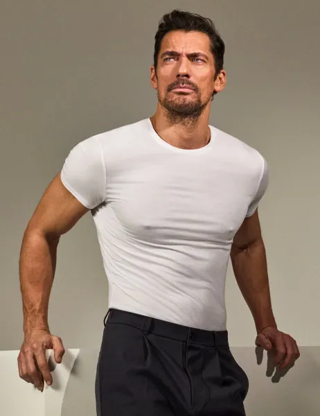 David Gandy Wellwear Ultimate Cotton Modal Crew Neck T-Shirt White