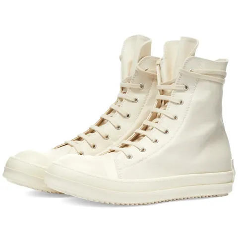 DRKSHDW Sneaks Cotton Nylon Logo Hi Top Sneaker
