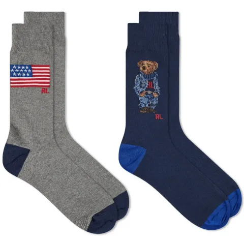 USA Bear Sock - 2 Pack