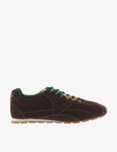 Victoria Suede Side Detail Trainers Brown