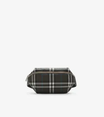 Check Belt Bag in Snug brown
