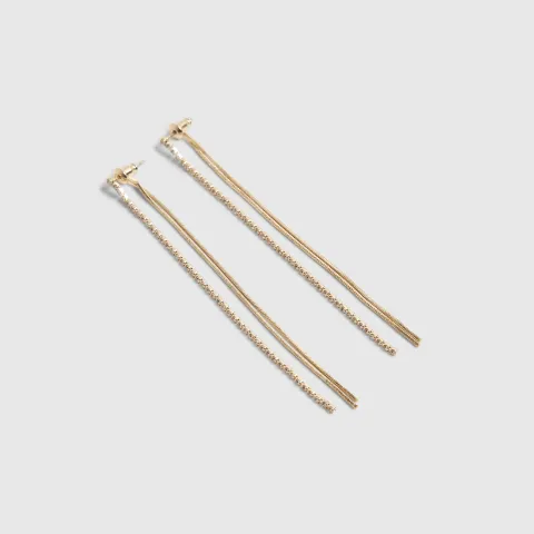 River Island Strand Front And Back Earrings