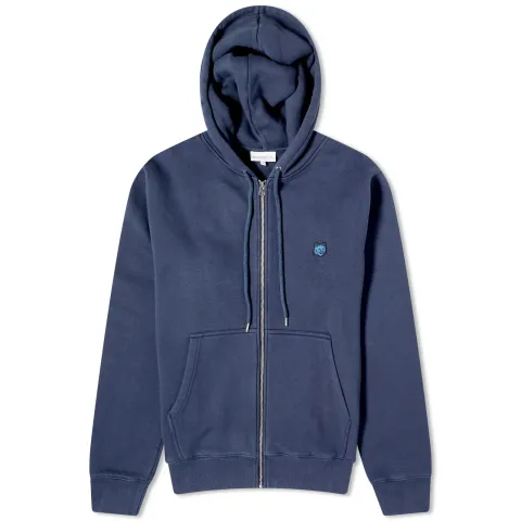 Tonal Fox Head Patch Comfort Zip Hoodie