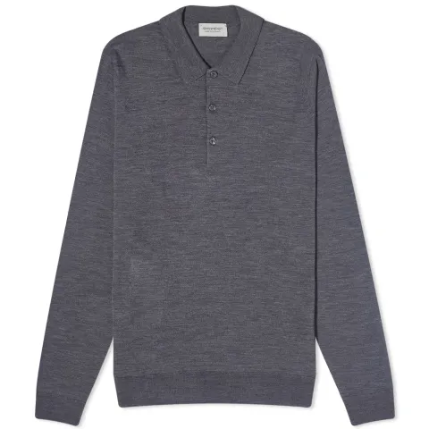 Belper Long Sleeve Knitted Polo