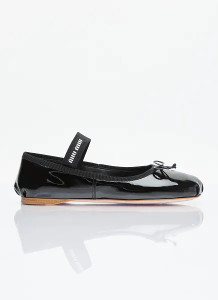 Patent Leather Ballerina Flats