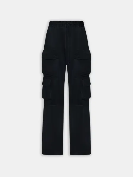 MULTI POCKET CARGO PANT - Black